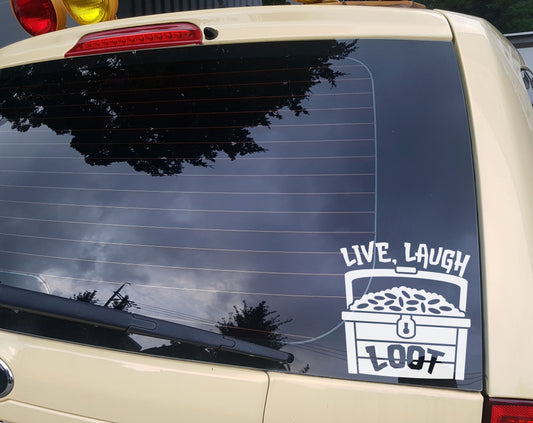 Live, Laugh, Loot Dungeon Decal