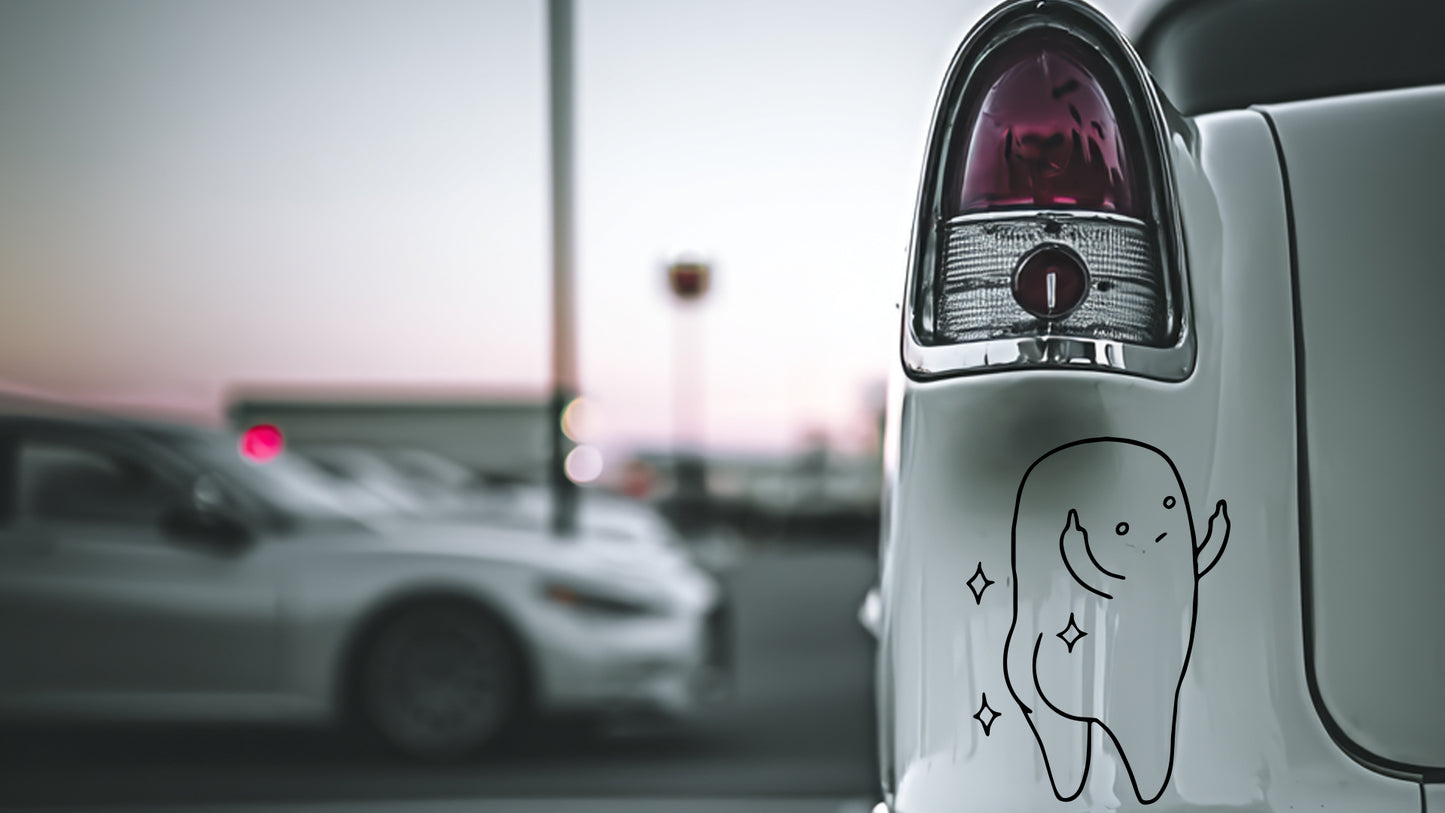 Ghost Middle Finger Vinyl Decal