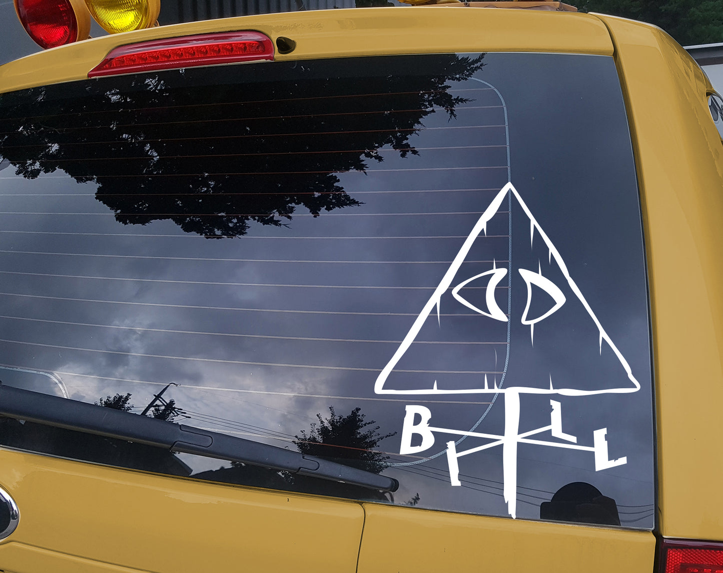 Gravity Falls Bill Cipher Weather Vane WHAT Vinyl Decal