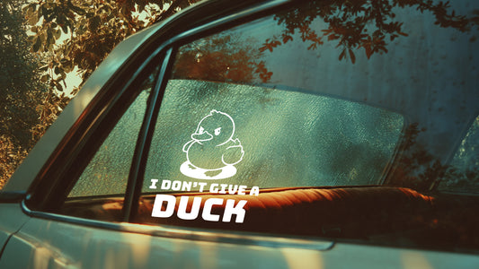 I Don't Give a Duck jeep Vinyl Decal