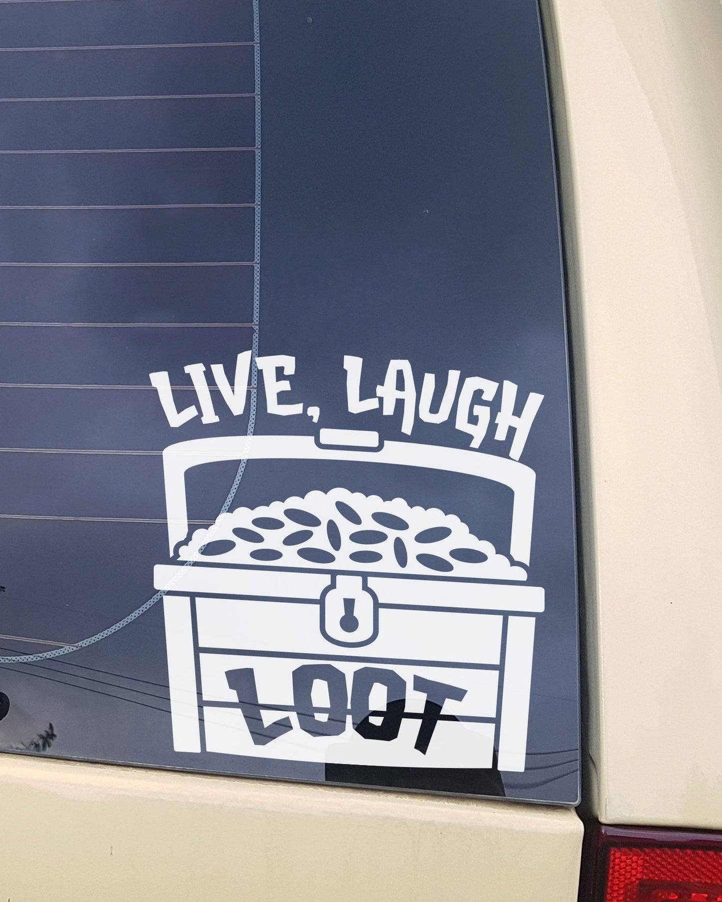 Live, Laugh, Loot Dungeon Decal