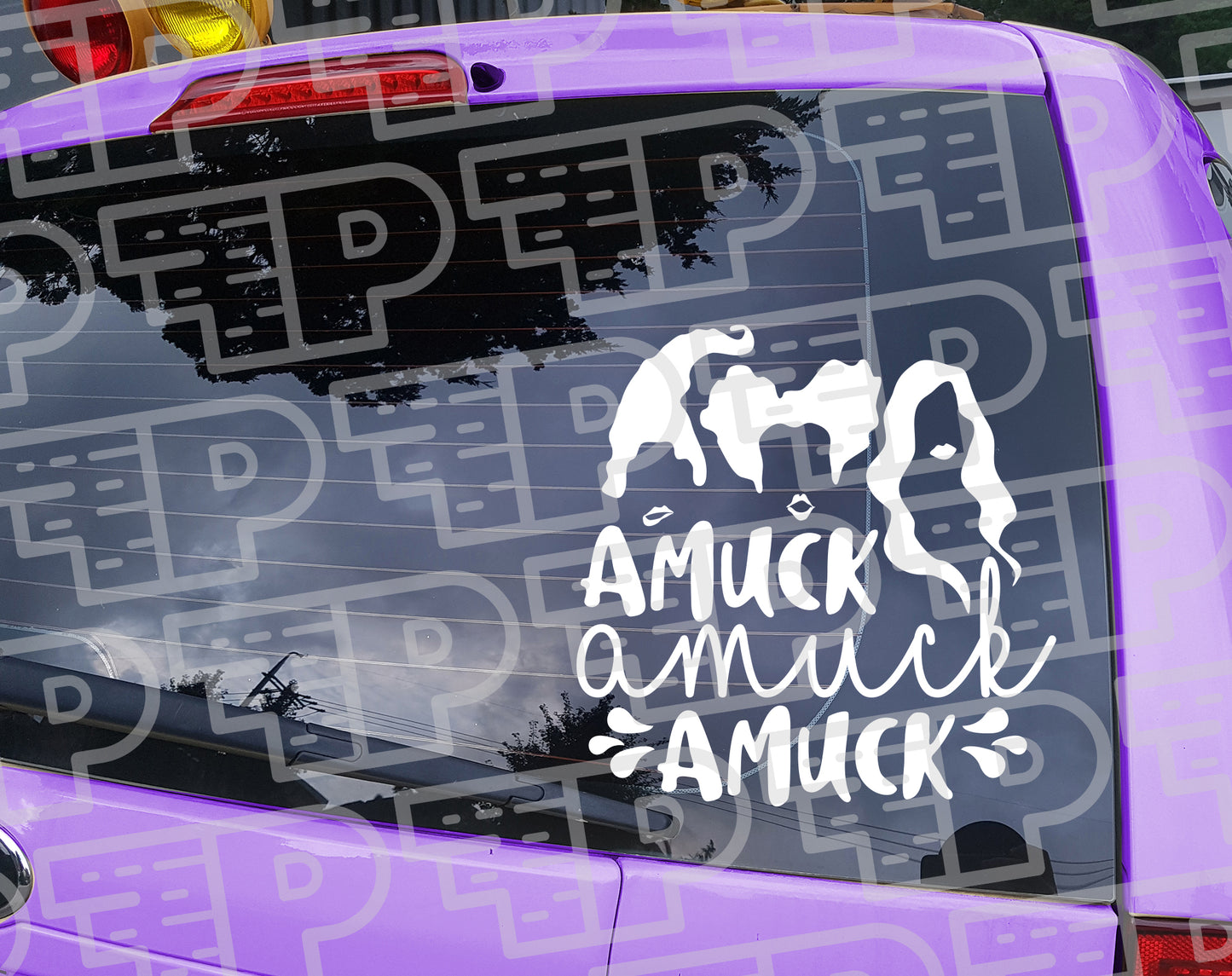 Amuck amuck amuck Vinyl Decal