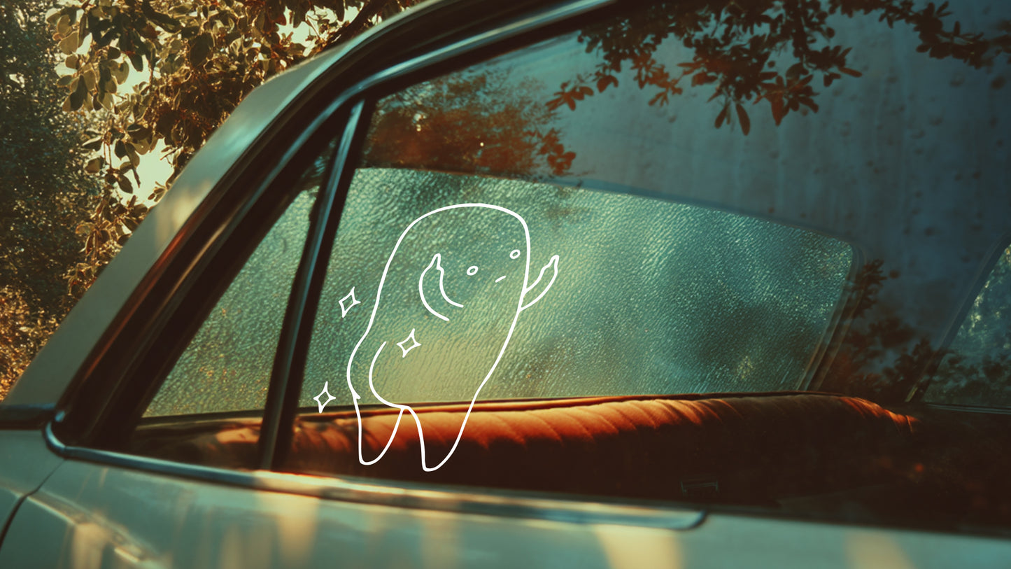 Ghost Middle Finger Vinyl Decal