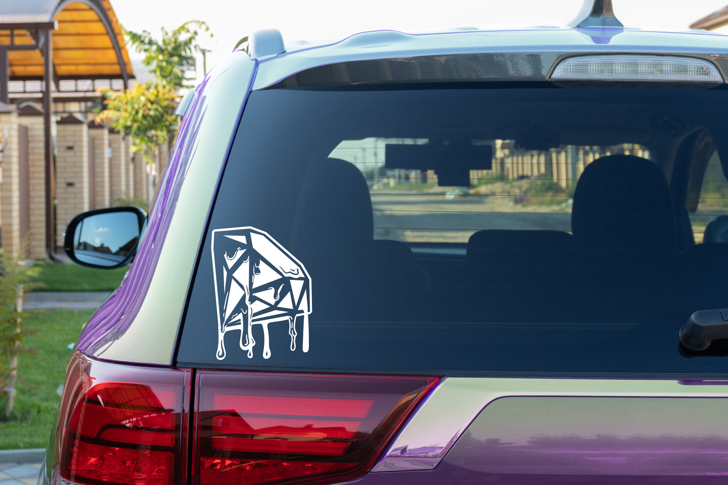 Vinyl Decal Diamond Drip