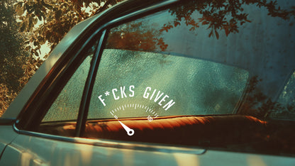 Zero Fucks Given Vinyl Decal