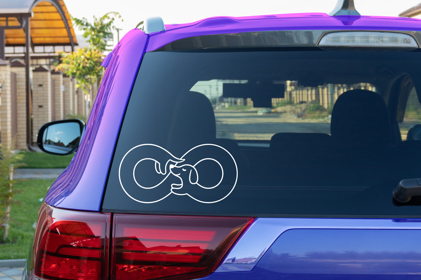 Infinity Dog Vinyl Decal