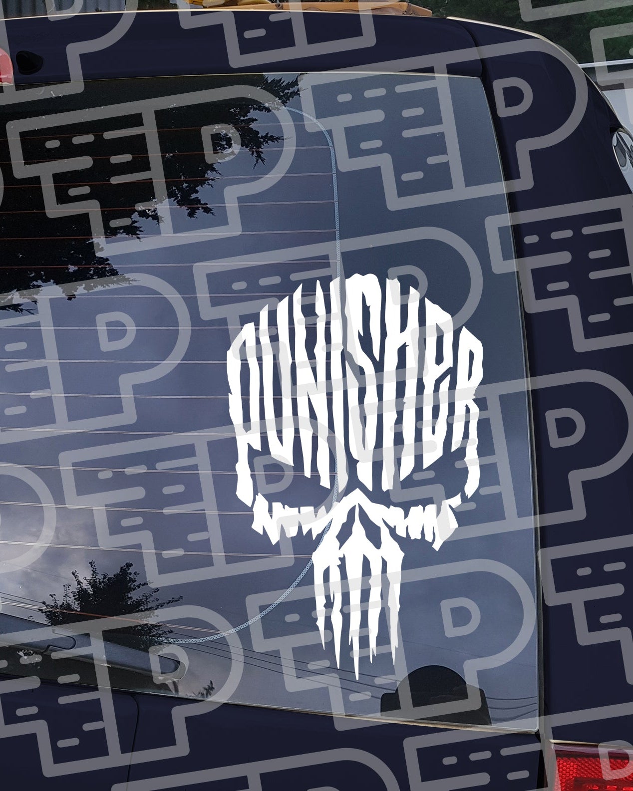 Punisher FACE-OFF Vinyl Decal